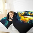 thumbnail image 3 of Manfei Sport Game Gaming Bedding Comforter Set,Kids Soccer Football Twin Comforter Sets,Orange Cyan Black Bedding Set For Teens,Breathable Home Decor Reversible,2pcs, 3 of 7