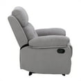 thumbnail image 6 of CorLiving Oren Manual Soft High Quality Fabric Recliner in Gray, 6 of 13