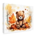 thumbnail image 4 of Canvas Wall Art - Momart 'Cub in the Autumn Forest' Wall Art for Living Room, Bedroom, or Office Décor by Trademark Fine Art - 47 x 35 Inches, 4 of 4