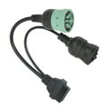 thumbnail image 1 of OBD2 Y Splitter Scanner Cable, Efficient Long Service Life OBDII 6Pin 9Pin Cable Break Proof  For Car, 1 of 8