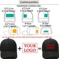 thumbnail image 3 of Gorra de béisbol bordada personalizada para hombre y mujer, sombrero con logotipo personalizado, Snapback bordado, diseño de texto impreso, malla de camionero, 3 of 4