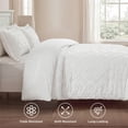 thumbnail image 3 of U by Bedsure Full Comforter Set, Boho Tufted Shabby Chic Bedding Comforter Set, 3 Pieces Vintage Farmhouse Bed Set for All Seasons, Fluffy Soft White Bedding Set with 2 Pillow Shams, 3 of 9