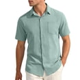 thumbnail image 1 of MDUKONU Chemise Décontractée pour Homme Coupe Ajustée Durable Chemise Classique Vert TG, 1 of 6