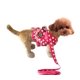 thumbnail image 3 of Arnés para perros para caminar, arnés ajustable para cachorros, arnés para gatos antiescape y correa para gatos, perros pequeños y medianos (rosa roja, L) JAMW Sencillez, 3 of 5