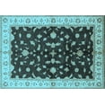 thumbnail image 1 of Ahgly Company Indoor Rectangle Oriental Light Blue Traditional Area Rugs, 6' x 9', 1 of 4