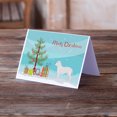 thumbnail image 2 of White Bullboxer Christmas Tree Greeting Cards and Envelopes Pack of 8, 2 of 2