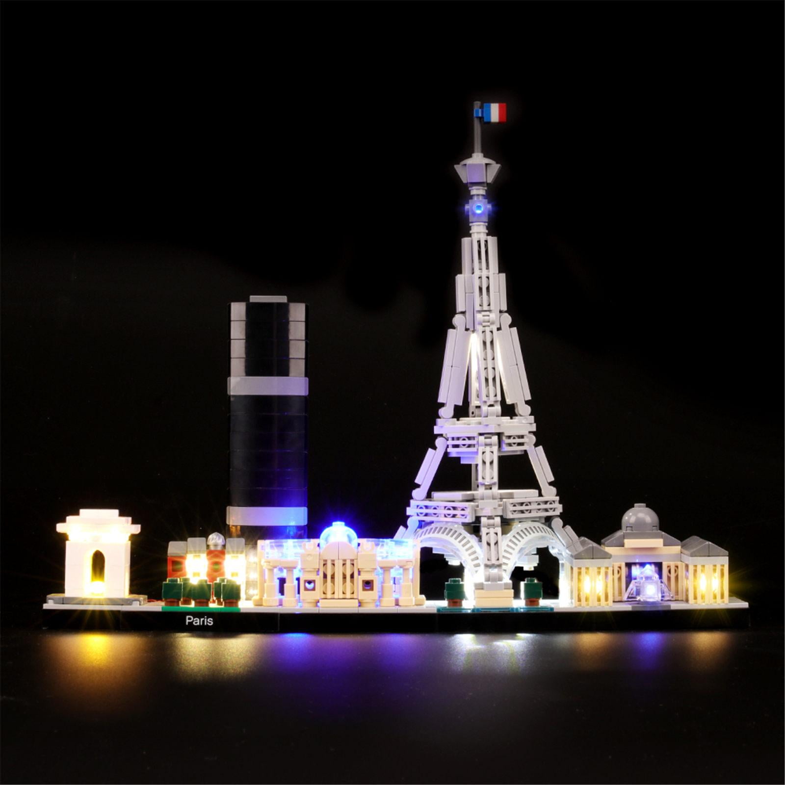 BRIKSMAX LED Lighting Kit for Architecture Paris Skyline Collection, Light Set Compatible with Legos 21044 Building Blocks Model (Not Include the Building Set)