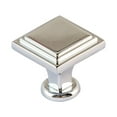 thumbnail image 3 of Utopia Alley Valetta Cabinet Ring Pull Knob - Decorative Cabinet Drop Pull Knobs for Cabinets and Drawers - Vintage Cabinet Hardware with Hand Finished Polished Chrome - Metal Drawer Pull Knobs 0.94", 3 of 8
