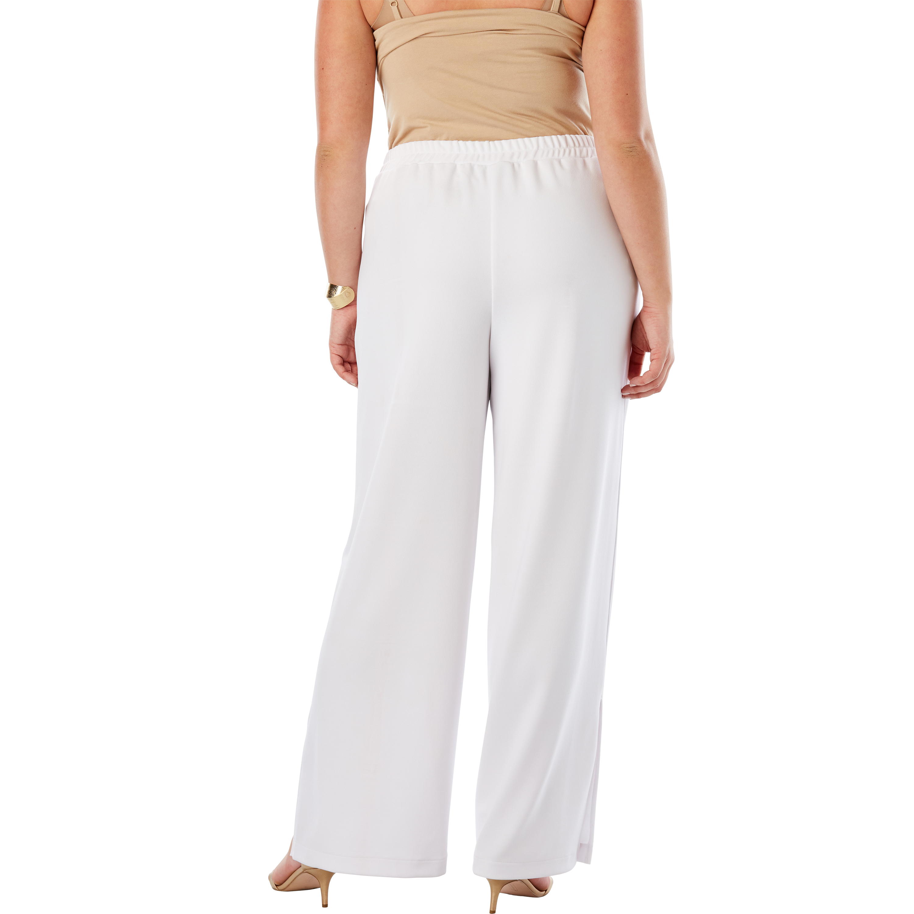 plus size crepe pants
