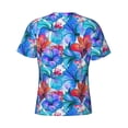 thumbnail image 6 of Qekee Bright Flowers Classic Fit T-Shirt Men's Shirt Men's Tight Short Sleeves for Exercise, Running, Mountaineering - Bright Flowers, 6 of 9