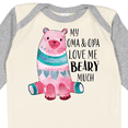 thumbnail image 4 of Inktastic My Oma and Opa Love Me Beary Much with Cute Bear Boys or Girls Long Sleeve Baby Bodysuit, 4 of 5