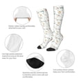 thumbnail image 3 of Pofeuu Cartoon House Print Stockings, Adult Running Hiking Socks for Youth and Adult, 3 of 6