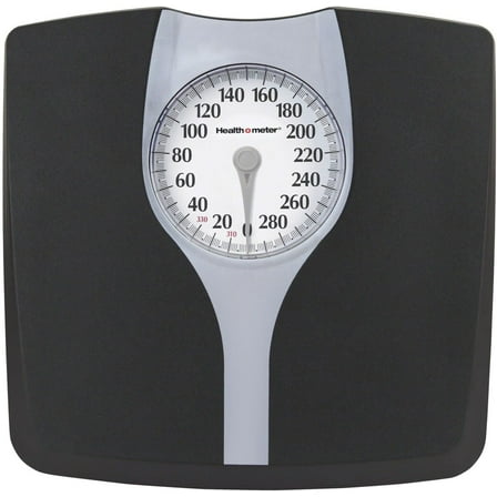 Health o Meter Body Weight Weighing Scale with Glass Analog Dial Panel, 300lb Capacity