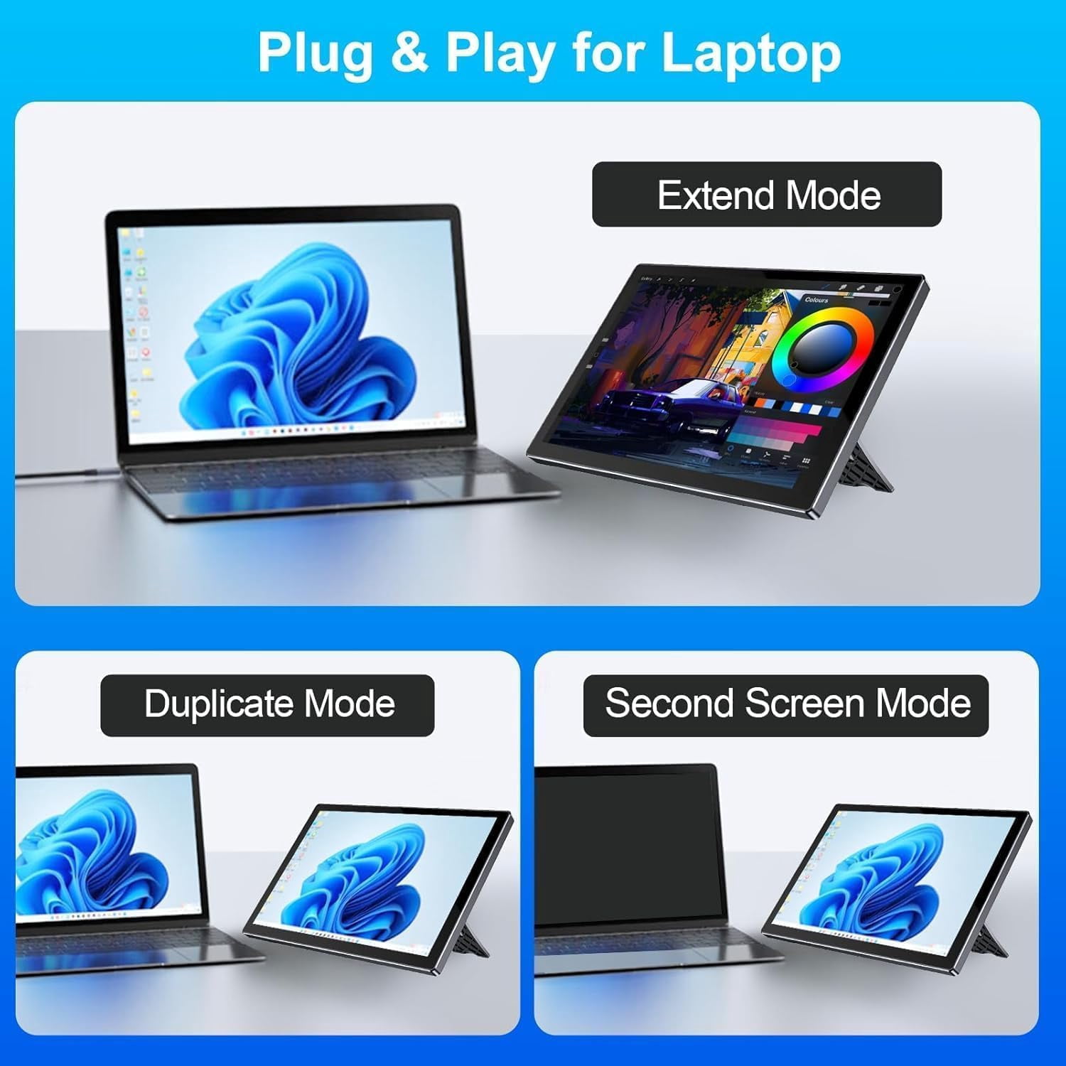 HOWENS 10.1 inch IPS Portable Monitor for Raspberry Pi 1280x800 16:10, 1000:1 Contrast 300 Nit High Brightness 60Hz Small HDMI Screen with 3.5mm Headphone Jack - Second Display for Laptop PC Phone