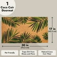thumbnail image 4 of Tropical Welcome Mat for Outdoor Entrance, Coco Coir Palm Leaf Plant Doormat for Front Porch, Patio (30 x 17 In), 4 of 8