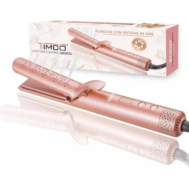 Plancha De Cabello Timco® Con Sistema De Aire Y Keratin 450° Timco