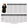 thumbnail image 4 of Baywell Womens Tops V Neck Tee Casual Short Sleeve T Shirts, Dark Blue, M, 4 of 8