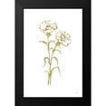 thumbnail image 2 of Paschke, Chris 13x18 Black Modern Framed Museum Art Print Titled - Gold Line Carnation II, 2 of 5