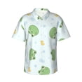 thumbnail image 1 of Balery Kawaii Frogs Camisas hawaianas de manga corta para hombre, camisas playeras de corte holgado, camisas de vacaciones con botones,3X-Large, 1 of 7