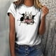 thumbnail image 2 of Tops de moda para mujer Camiseta con estampado 3D divertido Camisetas holgadas casuales Camiseta con estampado de blusa Pompotops  hfajkhk128436, 2 of 8