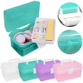 thumbnail image 1 of Blue Portable Box Organizer Multipurpose Sewing Box Tool Box Crafts And Storage Case With Handle And Removable Tray, 1 of 9