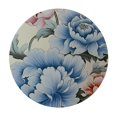 thumbnail image 4 of HAOXIT Round Pink Wipeable Table Cloth Cover Table Pad Cover for Dining Room Fitted Round Table 42-46, 4 of 8