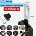 thumbnail image 4 of ICOMROAD 2Pcs Seat Belt Extender,12cm Extension Stainless Steel Fastener,Superposition Car Seat Belts with Latches, 4 of 7