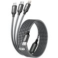 thumbnail image 1 of Cable de carga Idison USB C 3 en 1, carga rápida, 100 W, 1,5 m, 1 of 7
