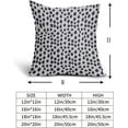 thumbnail image 4 of Navy Cream Polka Dot Pillow Covers 20x20 Set of 2 Outdoor Modern Art Throw Pillows Boho Design Blue Brush Strokes Decorative Pillowcase Square Cushion Cover Linen Pillow Case for Home Sofa Couch Bed, 4 of 6