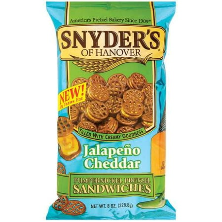 Snyder???s Of Hanover Pumpernickel Jalapeno Cheddar Pretzel Sandwiches, 8 oz