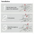 thumbnail image 3 of Universal Clip Phone Stand  Car Hud Gps Dashboard Mount Non-Slip Phone Holder, 3 of 7