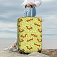 thumbnail image 5 of Cauagu Floral Squirrel Print Travel Luggage Cover,Travel Dust-proof Suitcase Cover Softside Suitcase Protector for 18-32inch,Not Included Suitcase, 5 of 8