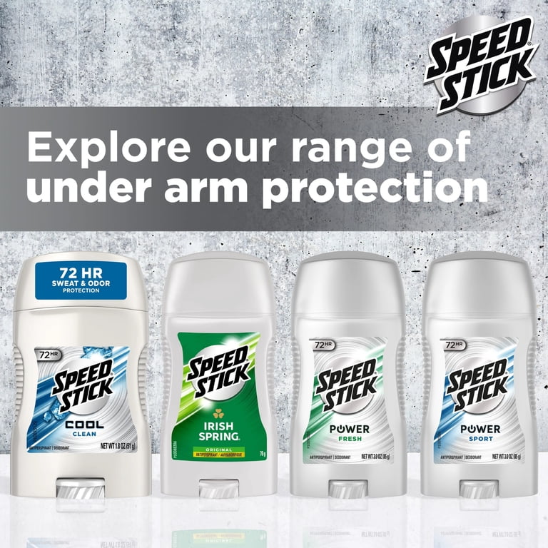 Speed Stick Men's Power Antiperspirant Deodorant, Fresh Scent