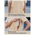 thumbnail image 3 of Camisas de lactancia Ecavus para mujer, paquete de 3 unidades, holgadas, 3 of 6