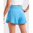 thumbnail image 3 of CRZ YOGA Girls Soft Skirty Athletic Shorts Tennis Soccer Casual Flowy Ruffle Zip Pocket Liner Kids Teen, 3 of 5