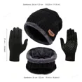 thumbnail image 4 of 3en1 Gorro Bufanda Guantes Invierno Unisexo Tejidos Frío ., 4 of 8