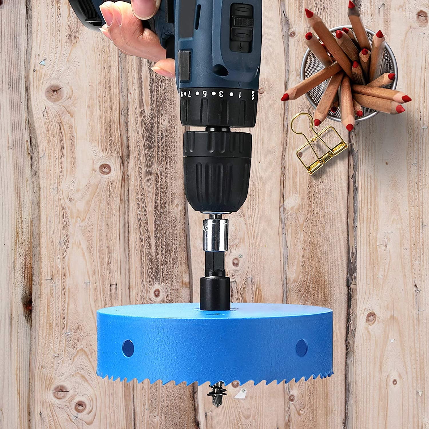 Broca De Sierra Perforadora Bimetálica 1-25/32 (45 Mm) Con D | Envío Gratis