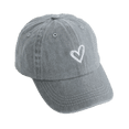 thumbnail image 2 of Kids Baseball Cap for Boys and Girls Vintage Washed Denim Heart Embroidered Sun Hat, 2 of 9
