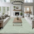 thumbnail image 3 of Large Area Rugs for Living Room Bedroom, Sage Green Ombre 6'x9' Rug Washable Carpet Runner Indoor Outdoor, Farmhouse Stripes Modern Abstract Art Non Slip Floor Mats Rug for Kitchen, Playroom, 3 of 8