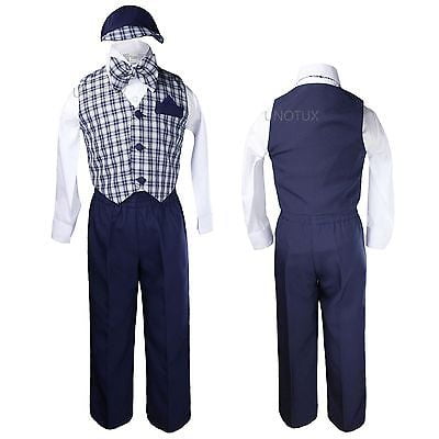 Baby Boy Toddler Wedding Formal Necktie Stone Tan Shorts Vest Set Eton Suit S-4T 