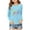 1-Sky Blue1930, variant on WOYY Girls Casual Long Sleeve T Shirt Digital Print Loose Fit Crew Neck T Shirt, Sizes 3-14