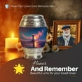 thumbnail image 5 of Yatskia Lighthouse Sea Small Memorial Urns for Human Ashes Adult Male and Female, Large Funeral Urn for Ashes Adult Dad, (Monar 10 Inch and 3 Inch), 5 of 8