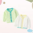 thumbnail image 2 of Godderr Kids Baby Girl Button Cardigan Crew Neck Long Sleeve Toddler Cotton Knit Sweater for 10M-18T, 2 of 5