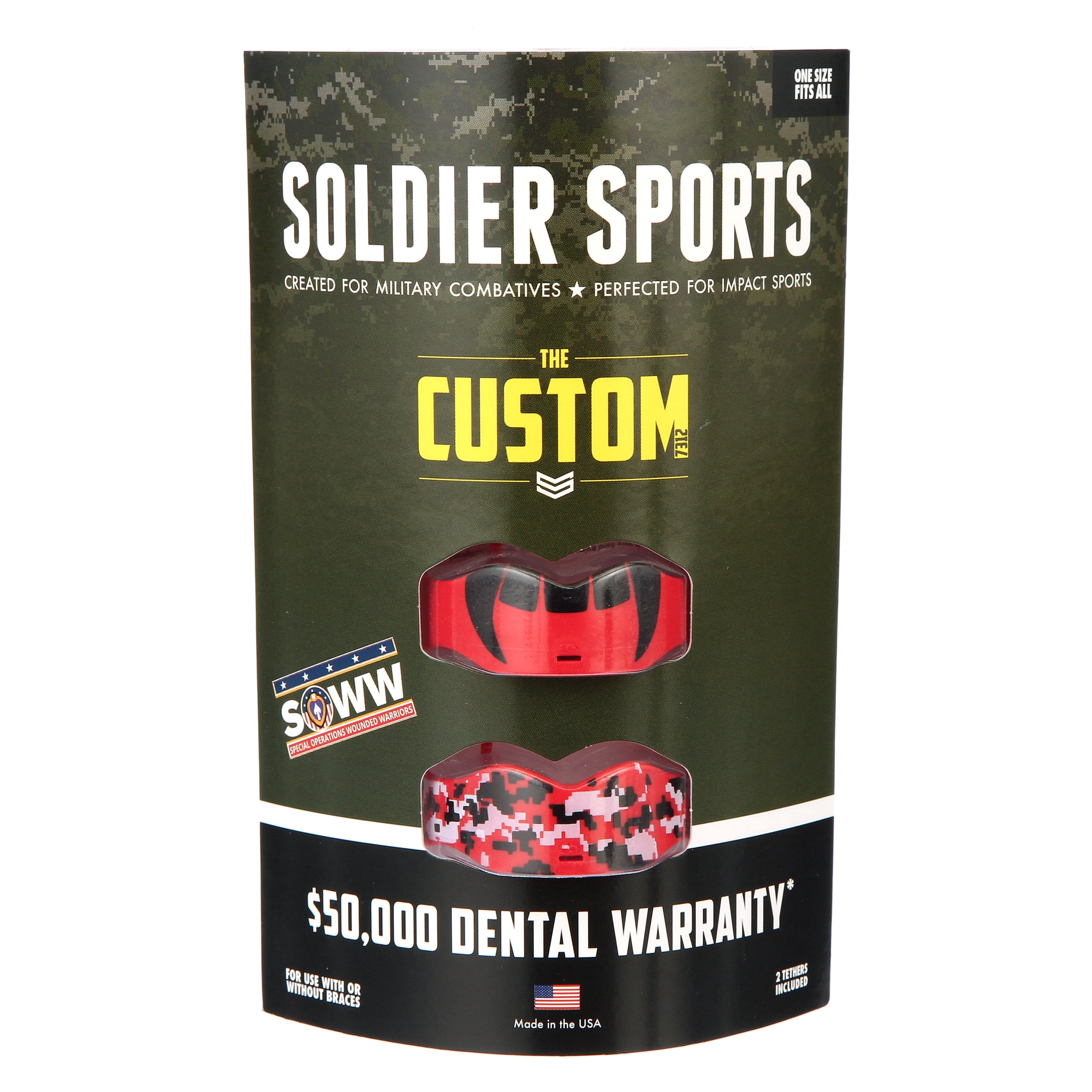 Soldier Sports Custom 7312 Mouthguard, Red