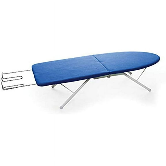 "Camco Folding Ironing Board- Easily Folds for Convenient Storage After Each Use Perfect for Traveling, RVs and Campers- (43904), Blue and White"
