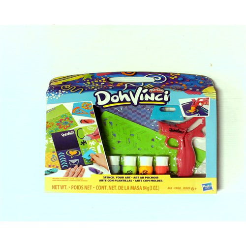 Art Supplies Kids Play-Doh Dohvinci Stencil Your Art Stenciling Kit Brand 