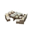thumbnail image 3 of 11-piece Outdoor Dining Set With Cushions Wicker Furniture by Abrihome, 3 of 10