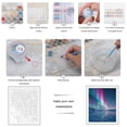 thumbnail image 3 of Paint by Numbers Kit for Adults, Aurora Borealis Over Frozen Landscape Paint by Numbers, Easy Paint by Numbers Kit for Adults Beginner, DIY Adult Paint by Number Kits on Canvas, Home Decor, 3 of 7