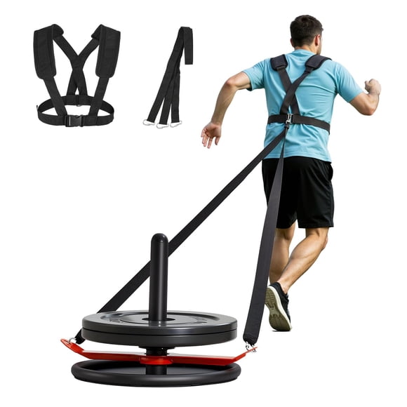 Entrenamiento físico Weight Sled VEVOR Steel Power con arnés