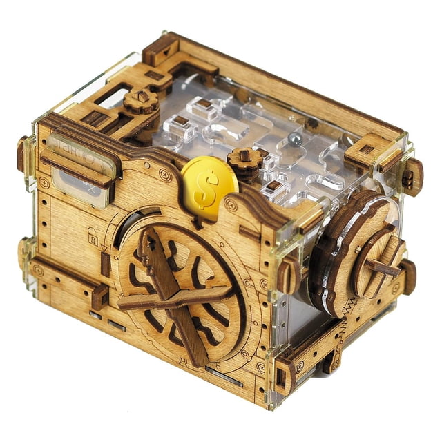 Caja de dinero Puzzle Box Adventure A-Maze-ing Safe Marble Run